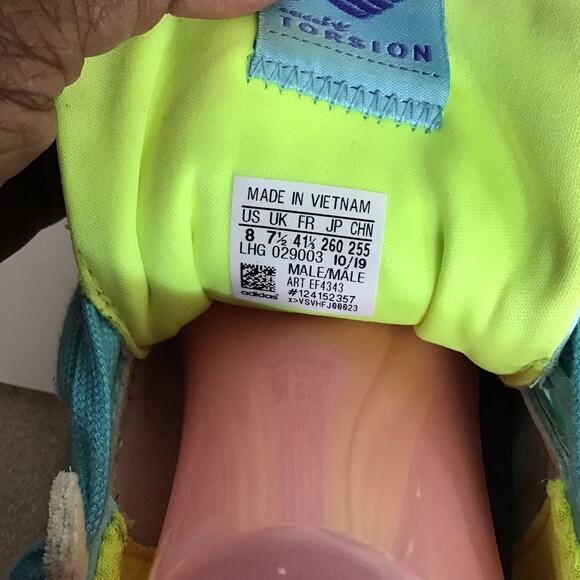 Adidas  Women’s Sneakers  Sz. 8M/ 10W 2x Torison Clear Aqua 2020 Sneakers - Picture 9 of 11